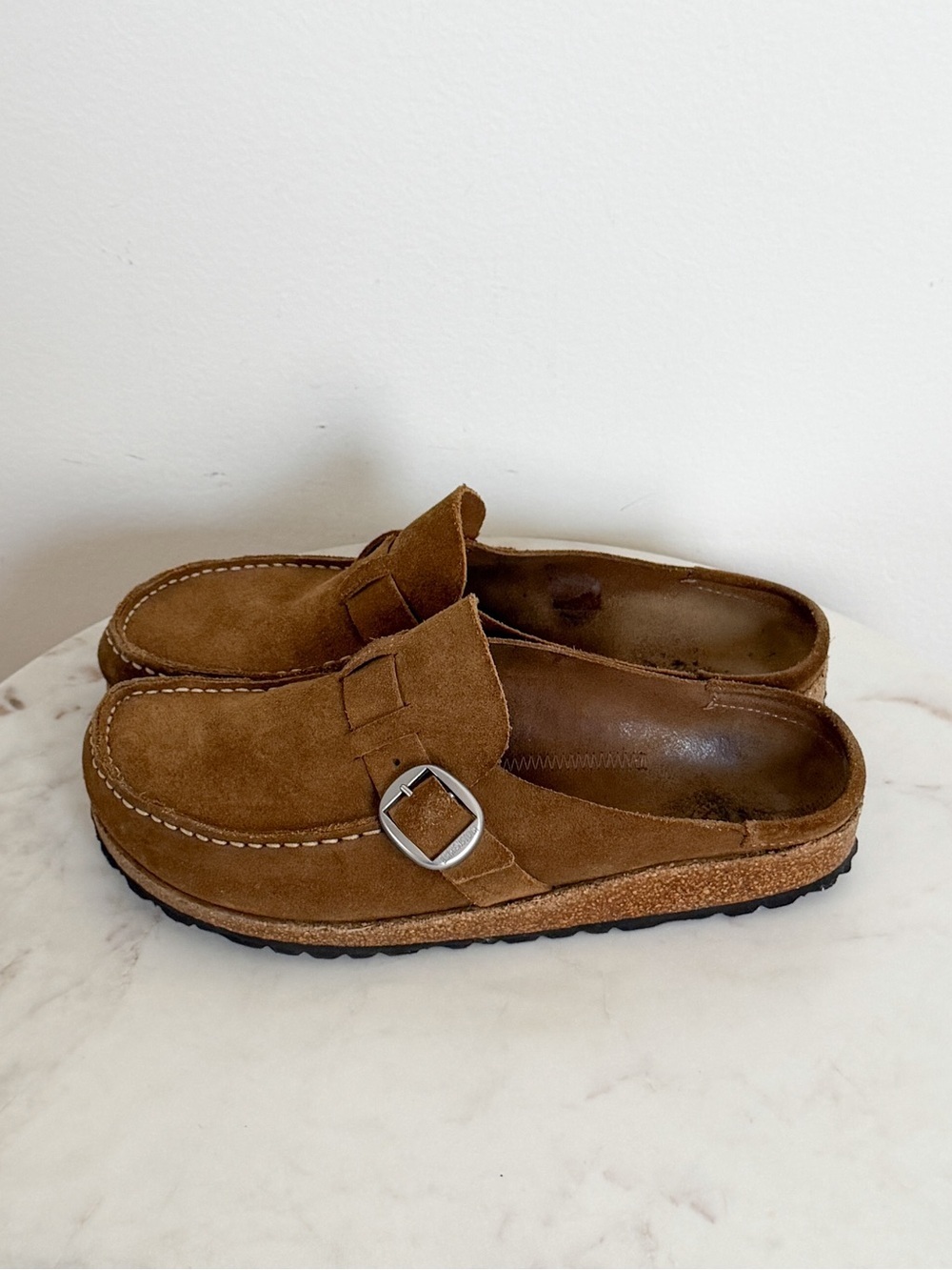 Birkenstock Women's Buckley Clog Tea Suede Size 39 EU 8 US - Picture 6 of 9